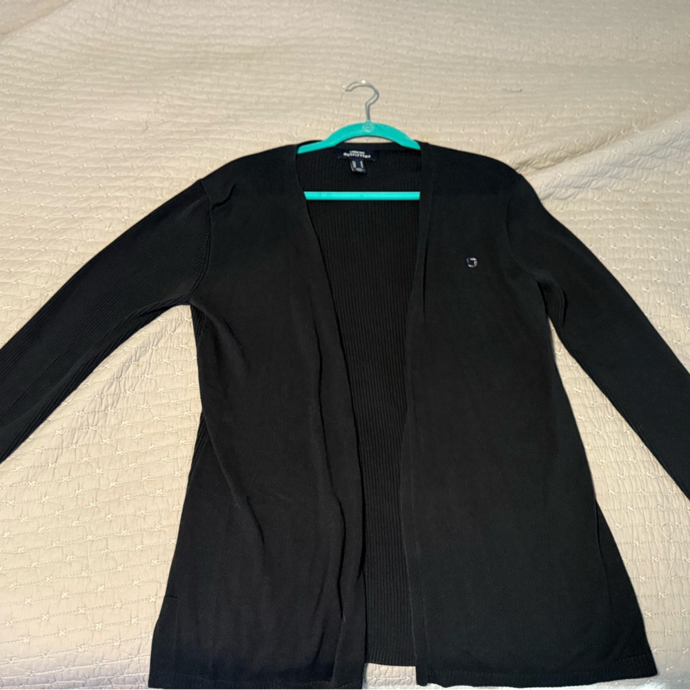 Lands End Chase Bank Cardigan Duster